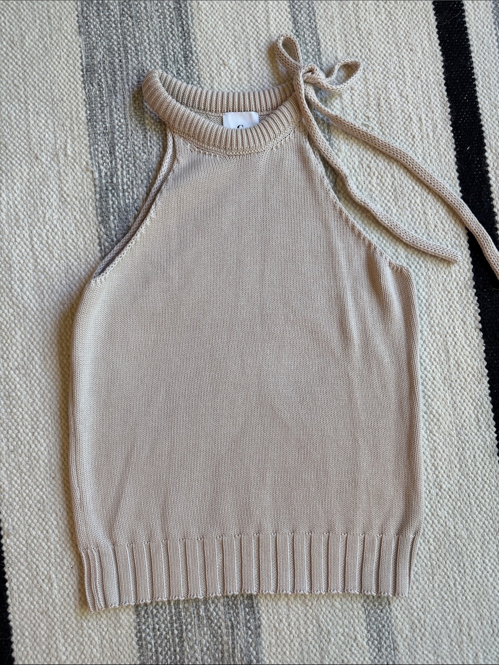 Goop G Label Cashmere Knit Halter Top NEW